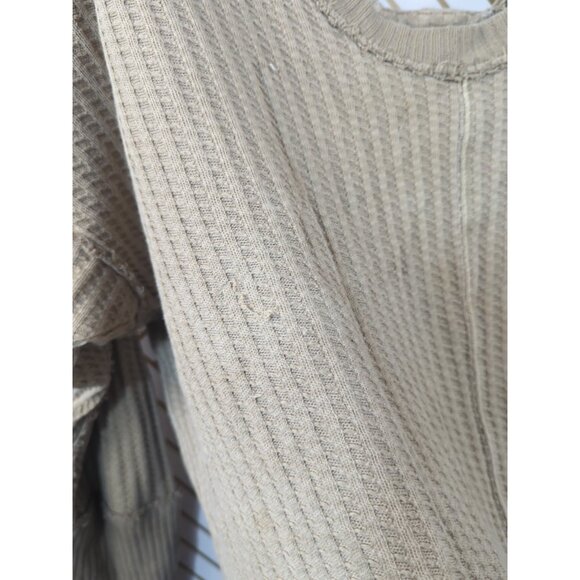 Free People We the Free Women's Magic Thermal Golden Olive Size Large - Picture 3 of 8